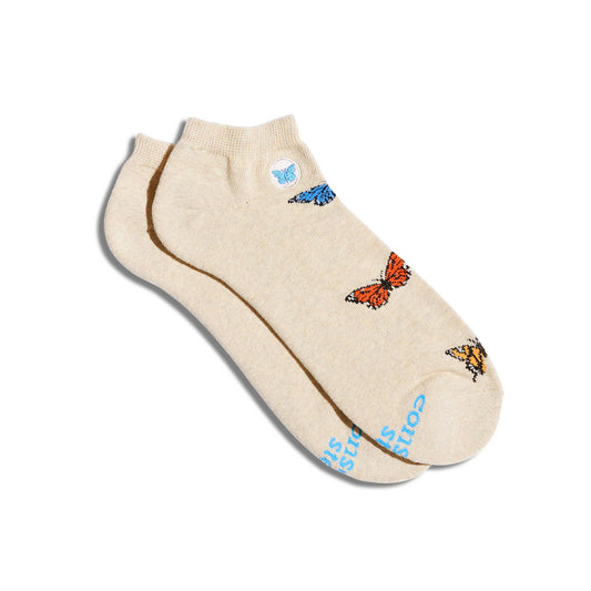 Socks (Ankle Socks) that Protect Butterflies: Small