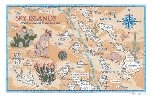 Sky Island Dish Towel